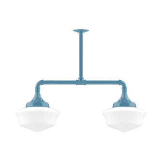 Schoolhouse Two Light Pendant in Light Blue (518|MSD02154)