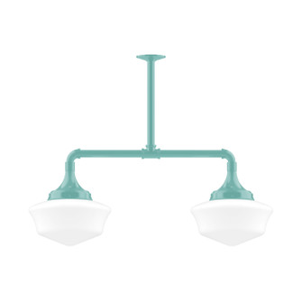 Schoolhouse Two Light Pendant in Sea Green (518|MSD02148T48)