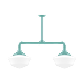 Schoolhouse Two Light Pendant in Sea Green (518|MSD02148T24)