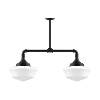 Schoolhouse Two Light Pendant in Black (518|MSD02141T24)