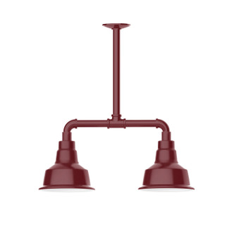 Warehouse Two Light Pendant in Barn Red (518|MSB18055W08)