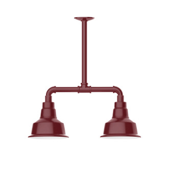 Warehouse Two Light Pendant in Barn Red (518|MSB18055T36)