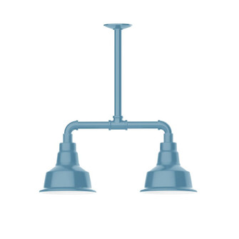 Warehouse Two Light Pendant in Light Blue (518|MSB18054T30W08)