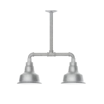 Warehouse Two Light Pendant in Painted Galvanized (518|MSB18049T48)