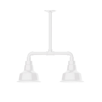 Warehouse Two Light Pendant in White (518|MSB18044T30)