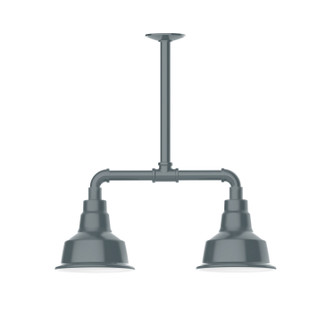 Warehouse Two Light Pendant in Slate Gray (518|MSB18040T36)
