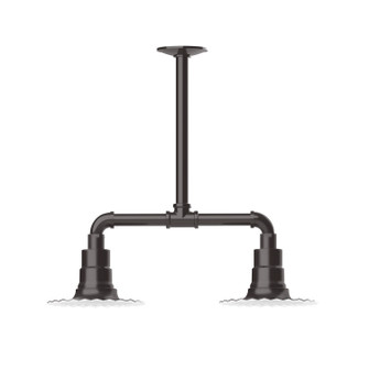 Radial Two Light Pendant in Architectural Bronze (518|MSB15751T36)