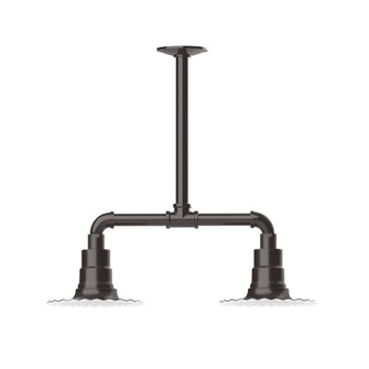 Radial Two Light Pendant in Architectural Bronze (518|MSB15751T24G05)
