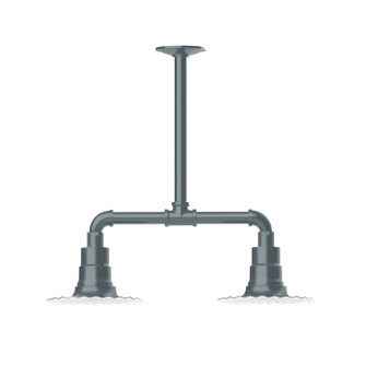 Radial Two Light Pendant in Slate Gray (518|MSB15740T36)