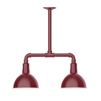 Deep Bowl Two Light Pendant in Barn Red (518|MSB11455T30G05)