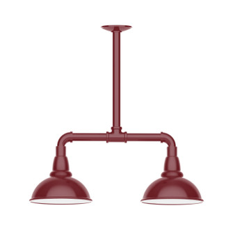Cafe Two Light Pendant in Barn Red (518|MSB10555W08)