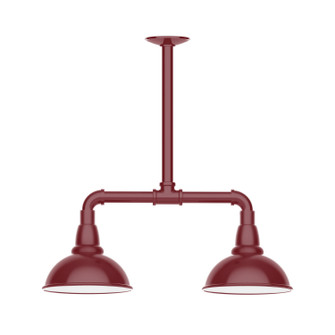 Cafe Two Light Pendant in Barn Red (518|MSB10555T24)