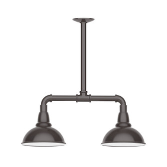 Cafe Two Light Pendant in Architectural Bronze (518|MSB10551T48)