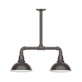 Cafe Two Light Pendant in Architectural Bronze (518|MSB10551T36)