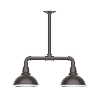 Cafe Two Light Pendant in Architectural Bronze (518|MSB10551T24)