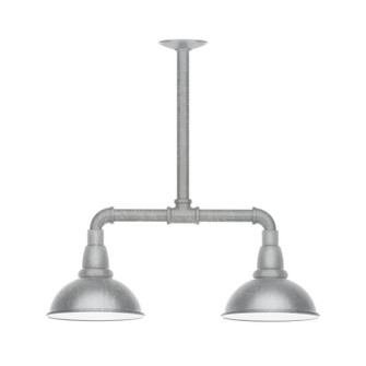 Cafe Two Light Pendant in Painted Galvanized (518|MSB10549T36)
