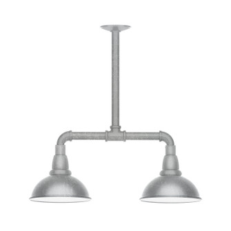 Cafe Two Light Pendant in Painted Galvanized (518|MSB10549T30)
