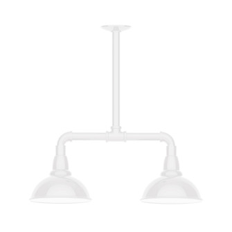 Cafe Two Light Pendant in White (518|MSB10544T48)