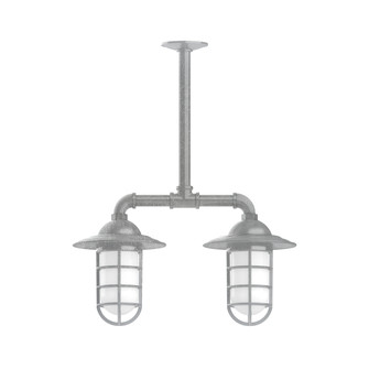 Vaportite Two Light Pendant in Painted Galvanized (518|MSA05249)