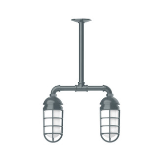 Vaportite Two Light Pendant in Slate Gray (518|MSA05040T24)