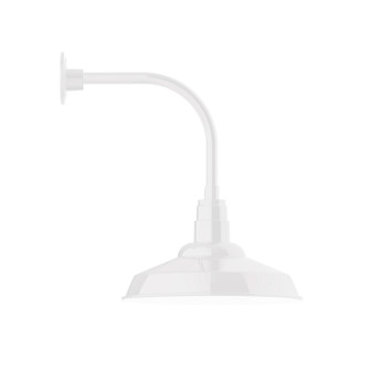 Warehouse One Light Wall Mount in White (518|GNU18444)