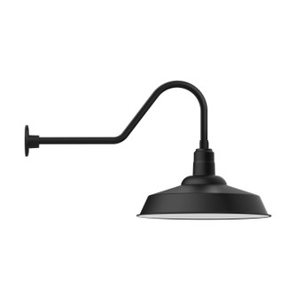 Warehouse One Light Wall Mount in Black (518|GNC18641)
