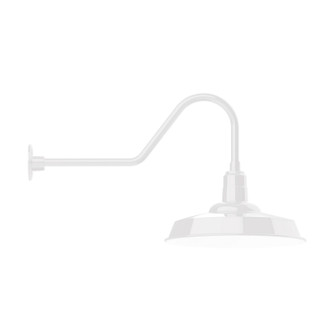 Warehouse One Light Wall Mount in White (518|GNC18544)