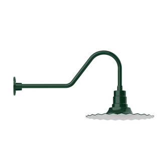 Radial One Light Wall Mount in Forest Green (518|GNC15942)
