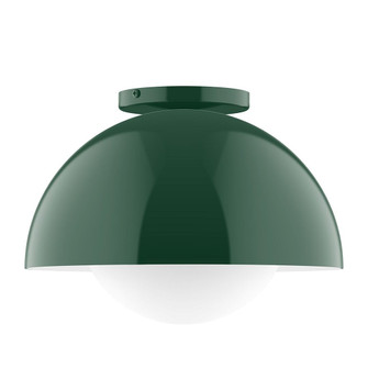 Arcade One Light Flush Mount in Forest Green (518|FMD432G1542)