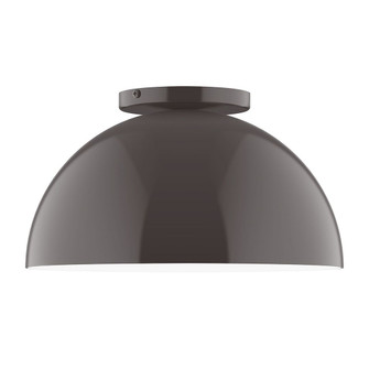 Arcade One Light Flush Mount in Architectural Bronze (518|FMD43251)