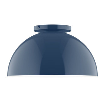 Arcade One Light Flush Mount in Navy (518|FMD43250)