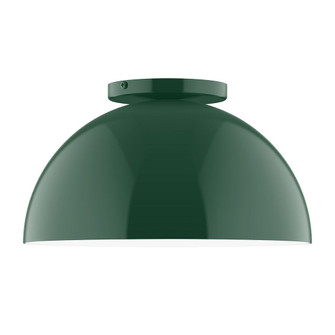 Arcade One Light Flush Mount in Forest Green (518|FMD43242)