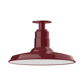 Warehouse One Light Flush Mount in Architectural Bronze (518|FMB18351W14)