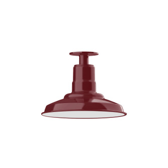 Warehouse One Light Flush Mount in Barn Red (518|FMB18255G05)