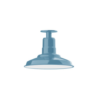 Warehouse One Light Flush Mount in Light Blue (518|FMB18254)