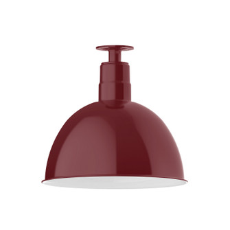 Deep Bowl One Light Flush Mount in Barn Red (518|FMB11755G05)