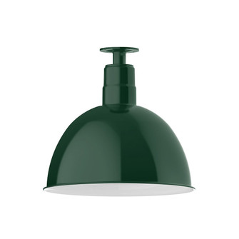 Deep Bowl One Light Flush Mount in Forest Green (518|FMB11742)