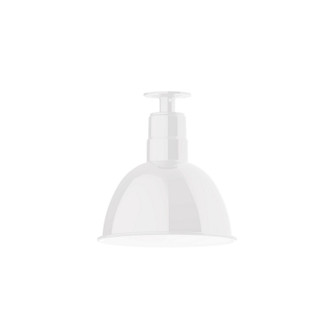 Deep Bowl One Light Flush Mount in White (518|FMB11644)