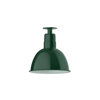 Deep Bowl One Light Flush Mount in Forest Green (518|FMB11642W12)