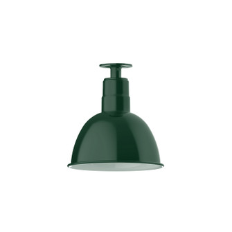 Deep Bowl One Light Flush Mount in Forest Green (518|FMB11642)