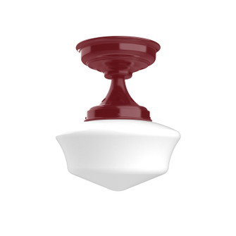 Schoolhouse One Light Flush Mount in Barn Red (518|FMA02155)