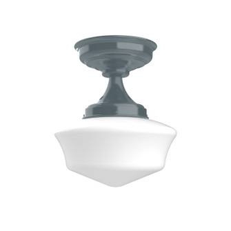 Schoolhouse One Light Flush Mount in Slate Gray (518|FMA02140)