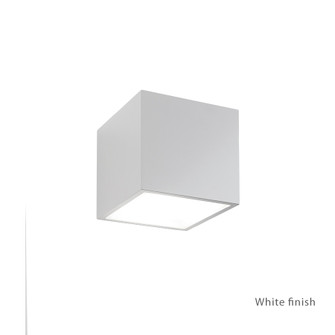 Bloc LED Outdoor Wall Sconce in White (281|WSW9201WT)