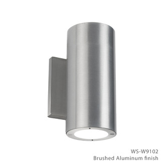 Vessel LED Outdoor Wall Sconce in Brushed Aluminum (281|WSW9102AL)