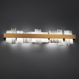 Acropolis LED Bath Light in Aged Brass (281|WS68137AB)