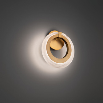 Serenity LED Wall Sconce in Aged Brass (281|WS38211AB)