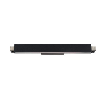 Kinsman LED Bath & Vanity Light in Pebbled Black/Brushed Nickel (281|WS28129BKBN)