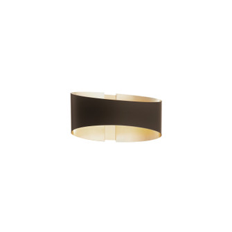 Swerve LED Wall Sconce in Bronze/Brushed Brass (281|WS20210BZBR)