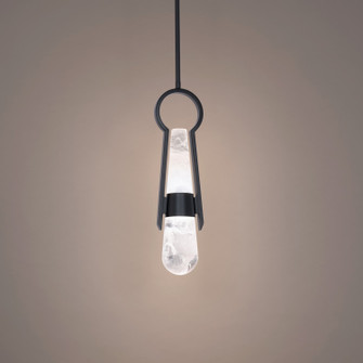 Ezra LED Mini Pendant in Black (281|PD96318BK)