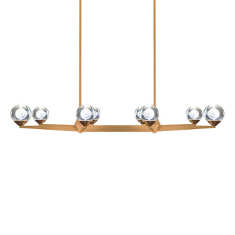 Double Bubble LED Chandelier in Aged Brass (281|PD82044AB)